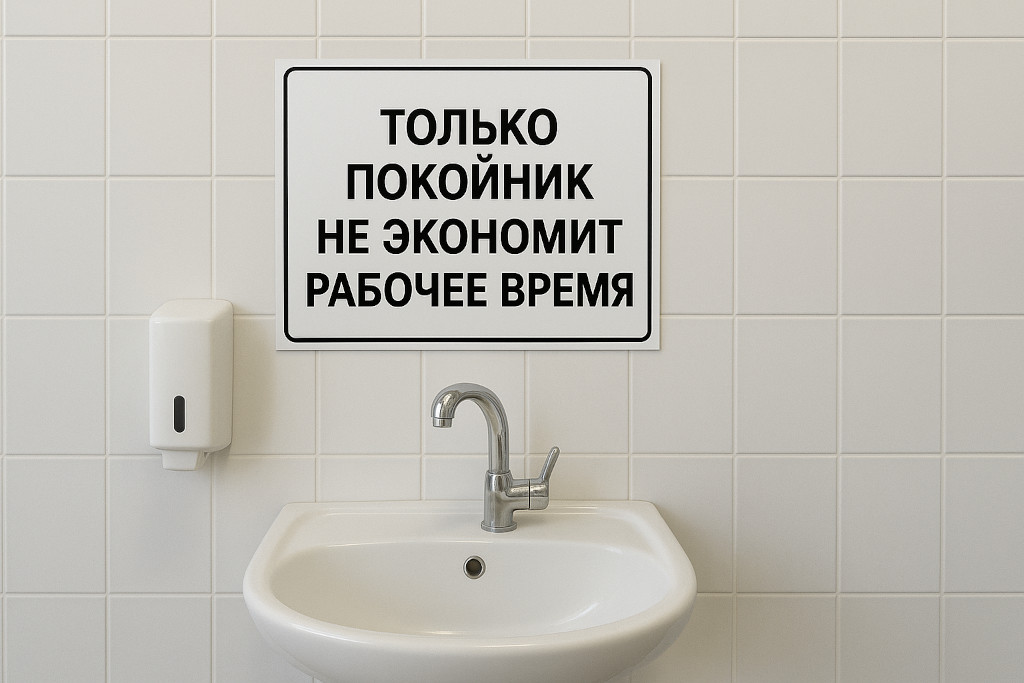 Рукомойник в поликлинике